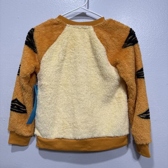 Disney Tigger Fleece Pajama Top Winnie the Pooh Kids 7/8 Snug Fit Orange - Picture 2 of 9